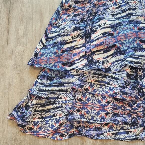 Parker Dress Womens Size S Fit & Flare Skater Mini Silk Lace Front Halter Style - Picture 8 of 14